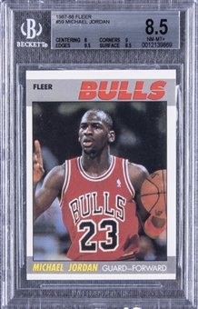 1987/88 Fleer #59 Michael Jordan – BGS NM-MT+ 8.5